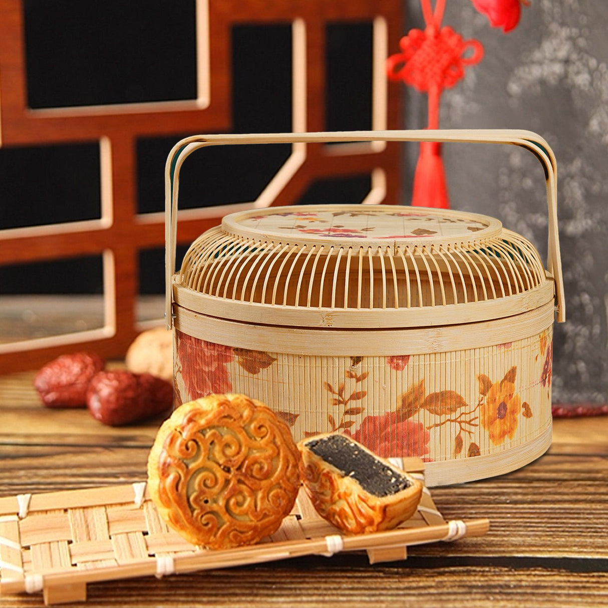 Rattan Small Bamboo Basket Hand Woven Children's Bamboo Woven Straw Bag