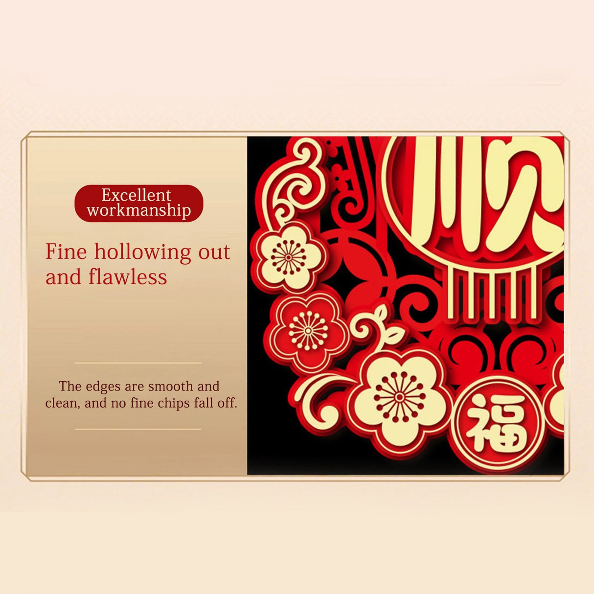 Door Decals for Dragon Year Festive 3D Hanging Decorations for Entrance Door and Window Flower Decor