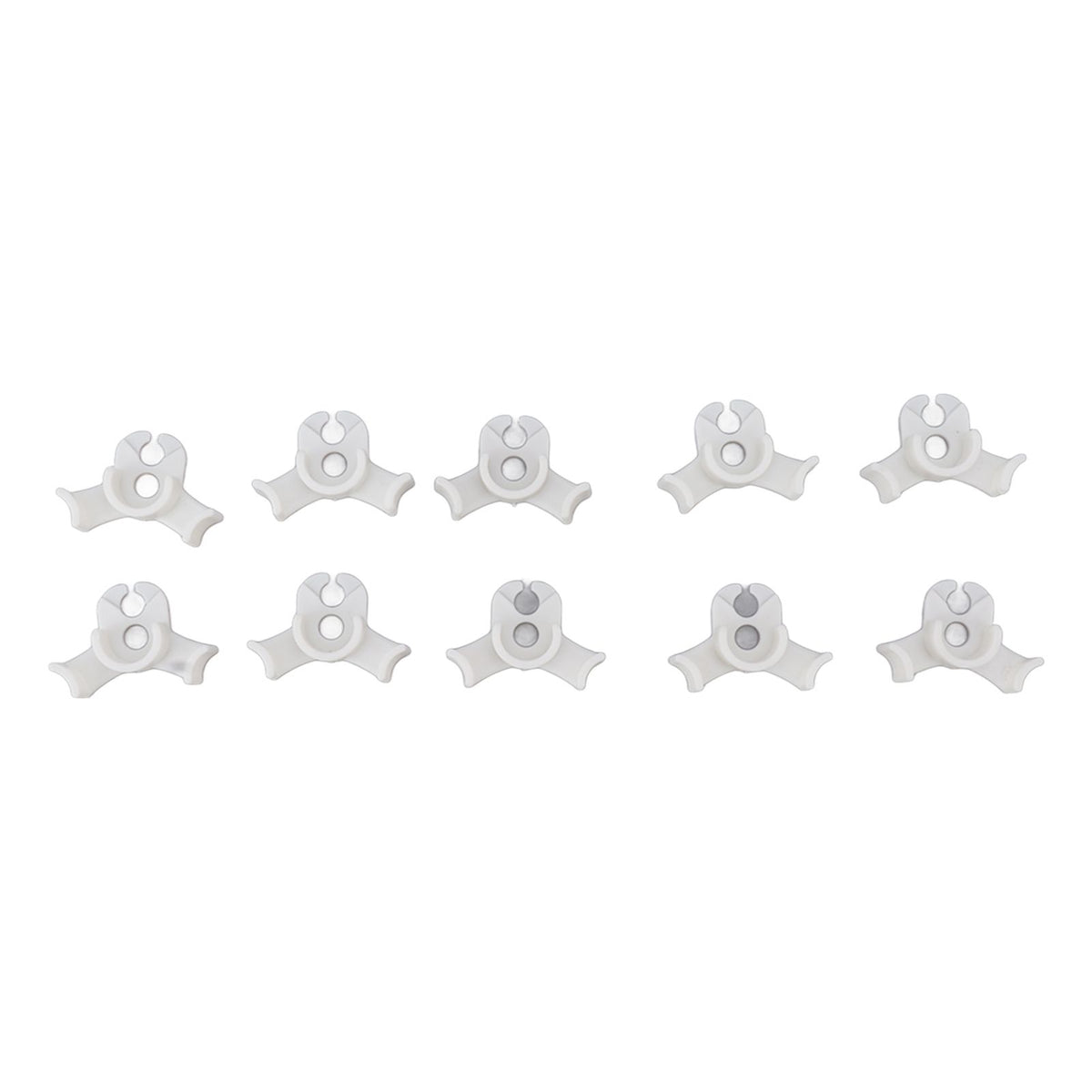 20Pcs Plant Bender Plastic Low Stress 90 Degree Angle Adjustable Plant Training Clips for Green House Garden White