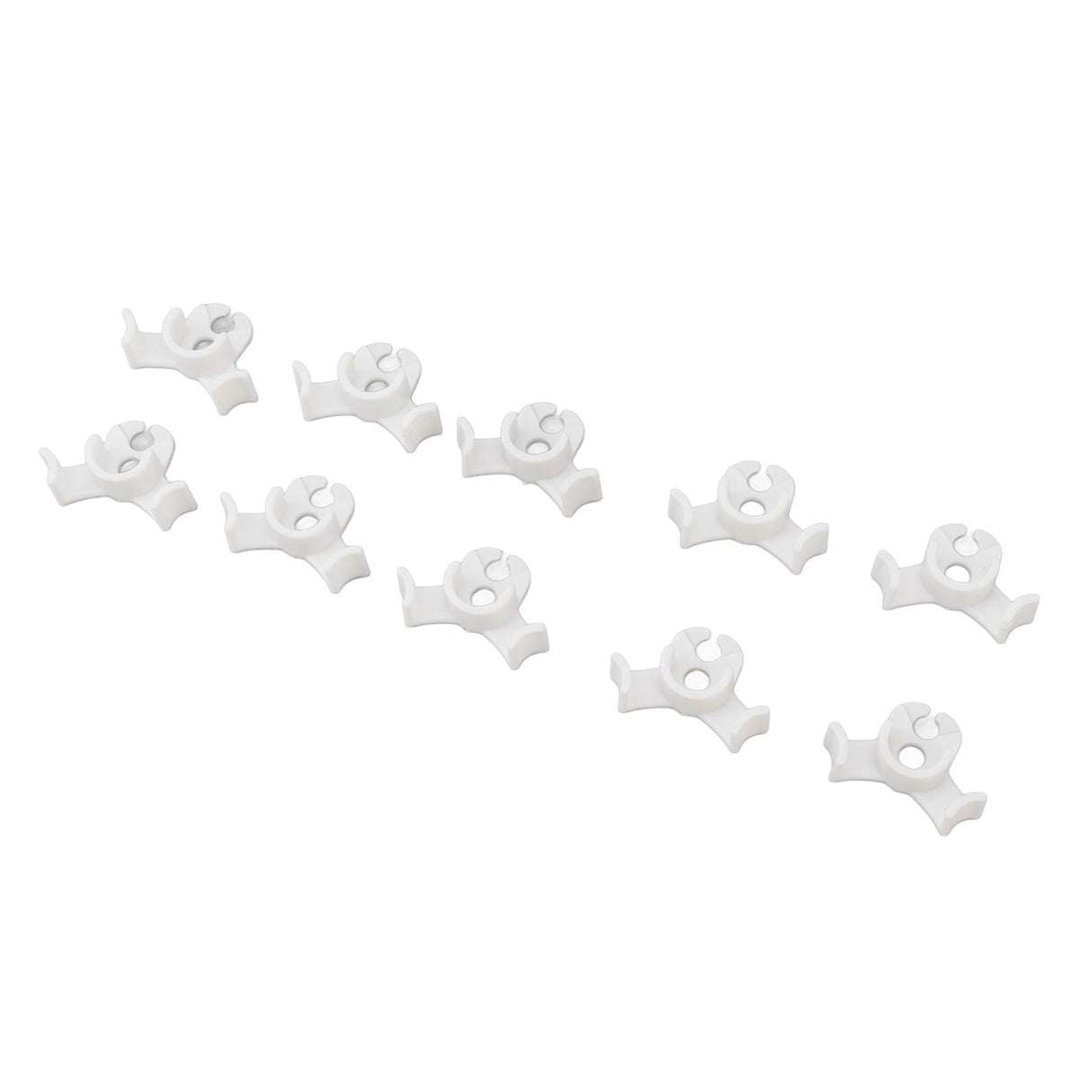 20Pcs Plant Bender Plastic Low Stress 90 Degree Angle Adjustable Plant Training Clips for Green House Garden White