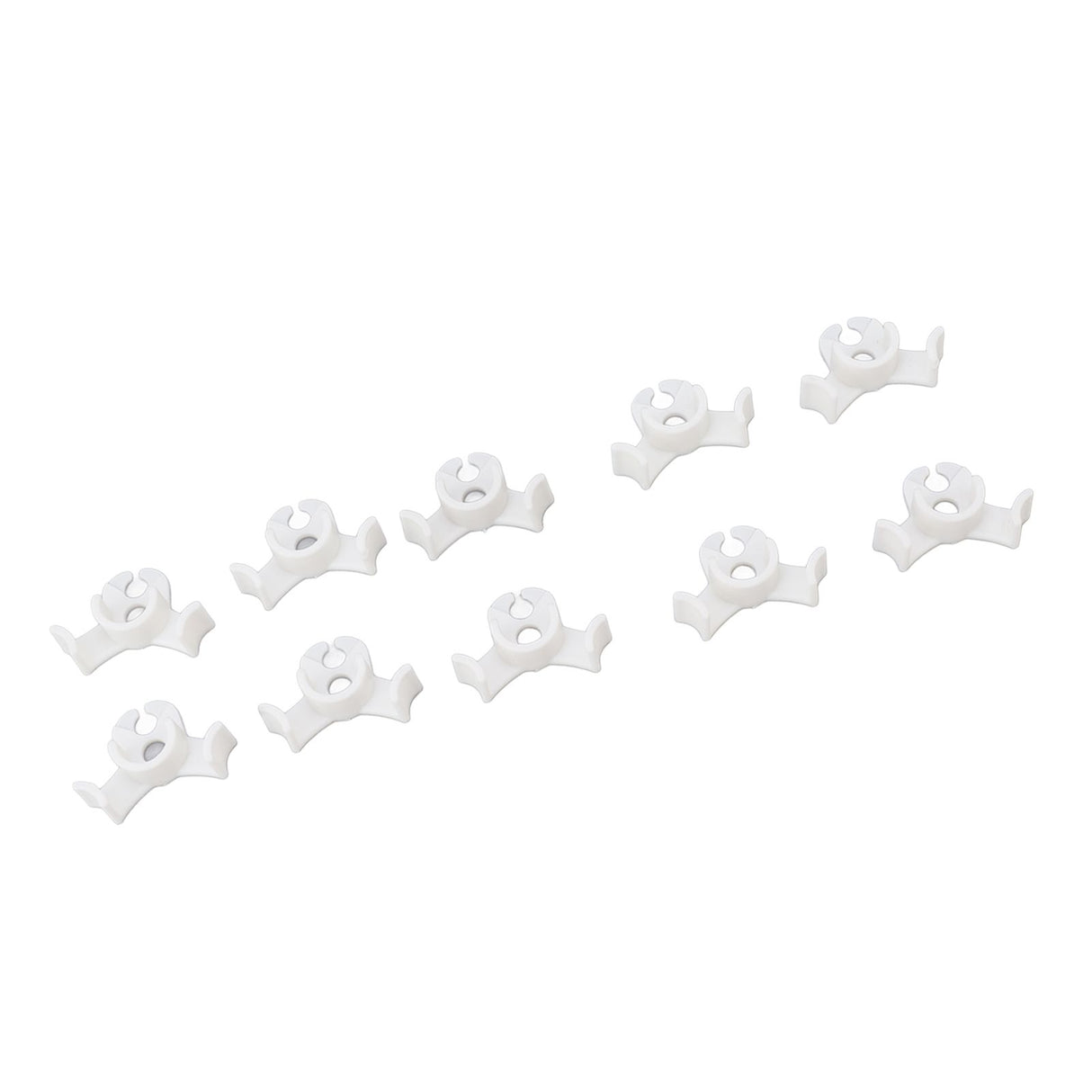 20Pcs Plant Bender Plastic Low Stress 90 Degree Angle Adjustable Plant Training Clips for Green House Garden White