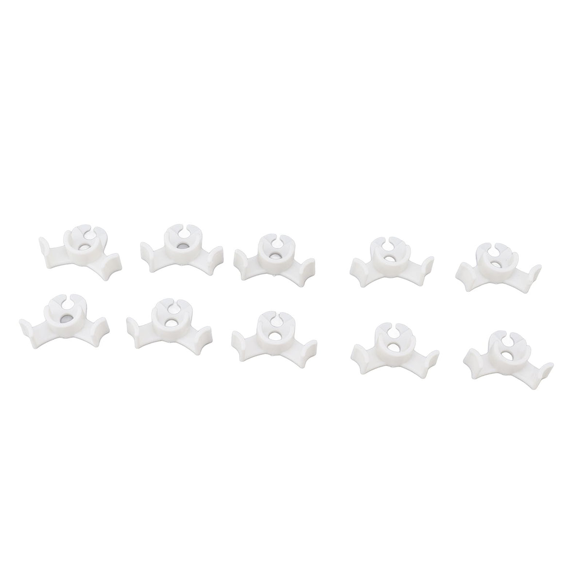 20Pcs Plant Bender Plastic Low Stress 90 Degree Angle Adjustable Plant Training Clips for Green House Garden White