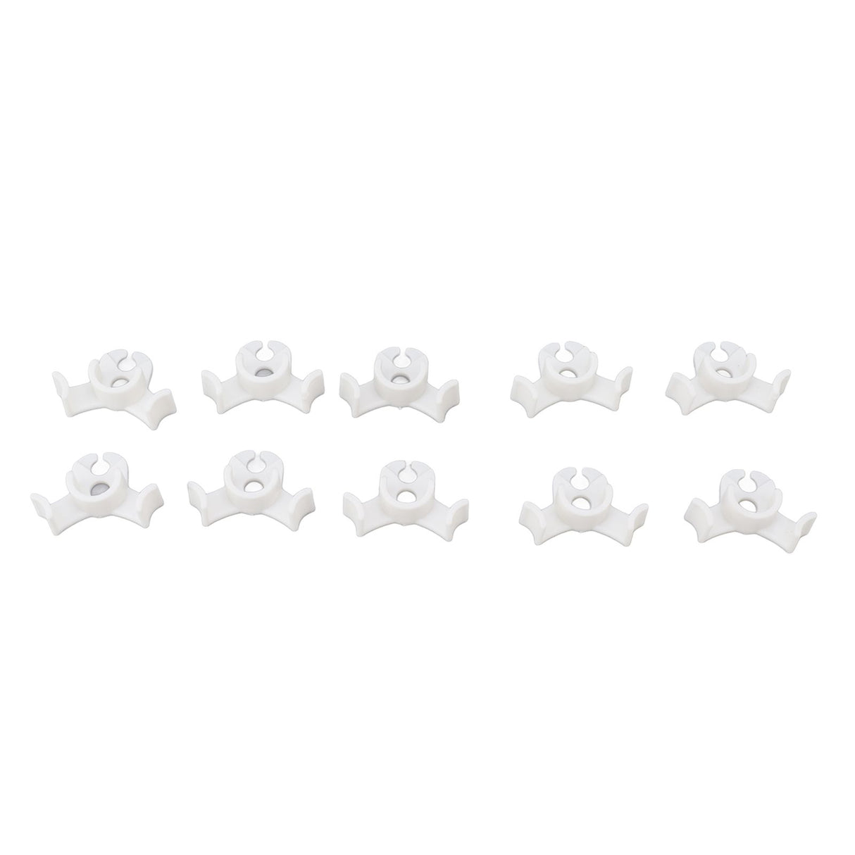 20Pcs Plant Bender Plastic Low Stress 90 Degree Angle Adjustable Plant Training Clips for Green House Garden White