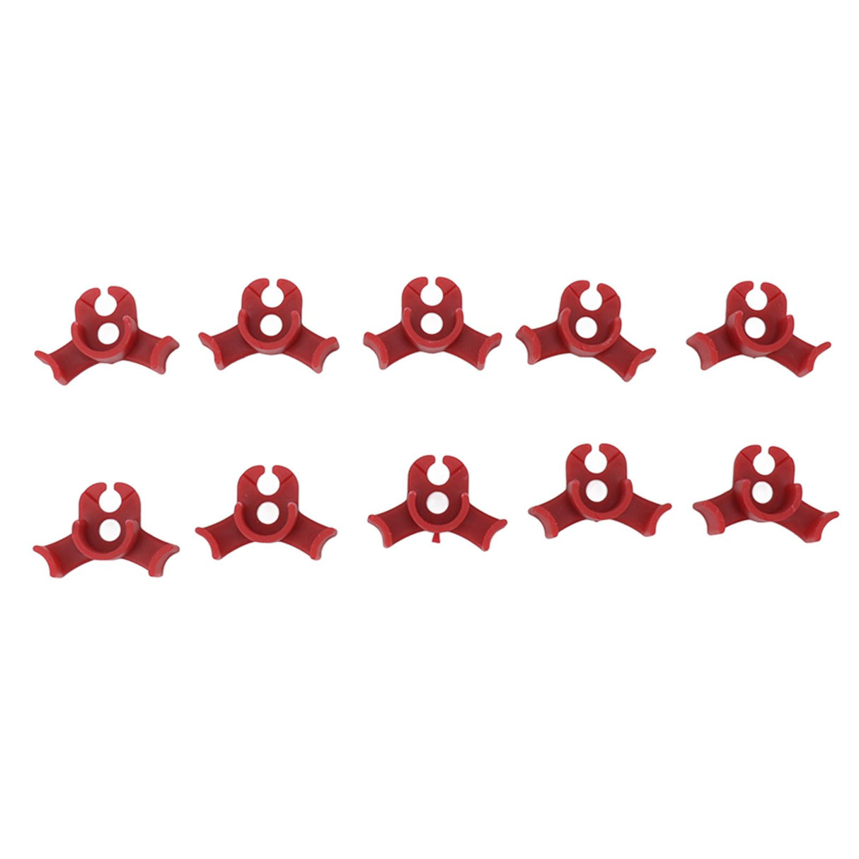 20Pcs Plant Bender Plastic Low Stress 90 Degree Angle Adjustable Plant Training Clips for Green House Garden Red
