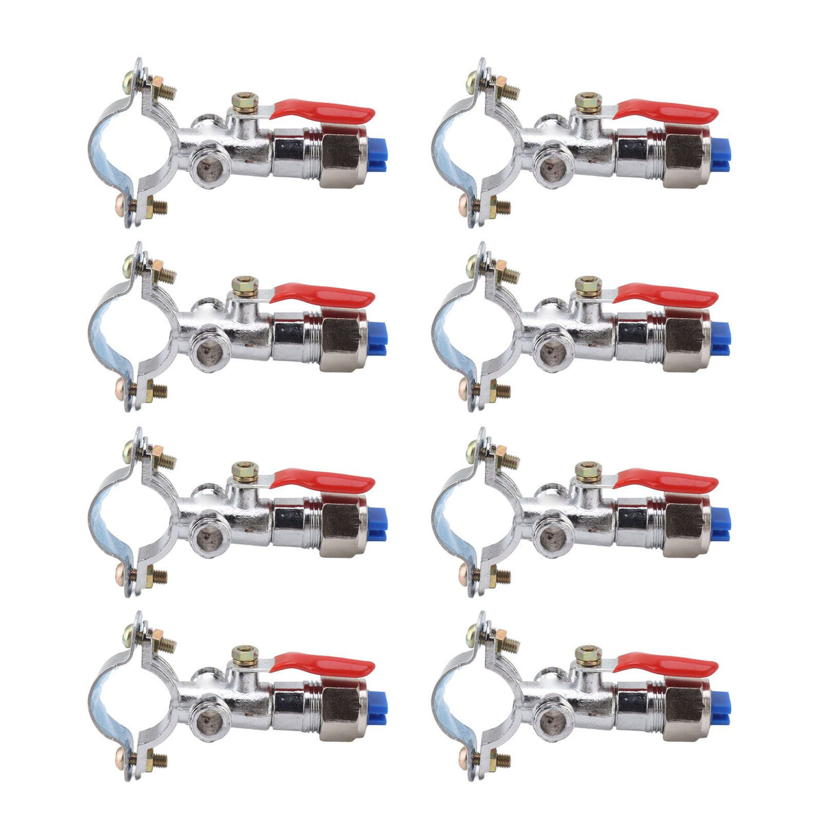 10PCS Atomizing Spray Nozzle Set Zinc Alloy Agricultural Plant Water Misting Fan Nozzle for Tractor Lawn Landscaping Irrigation