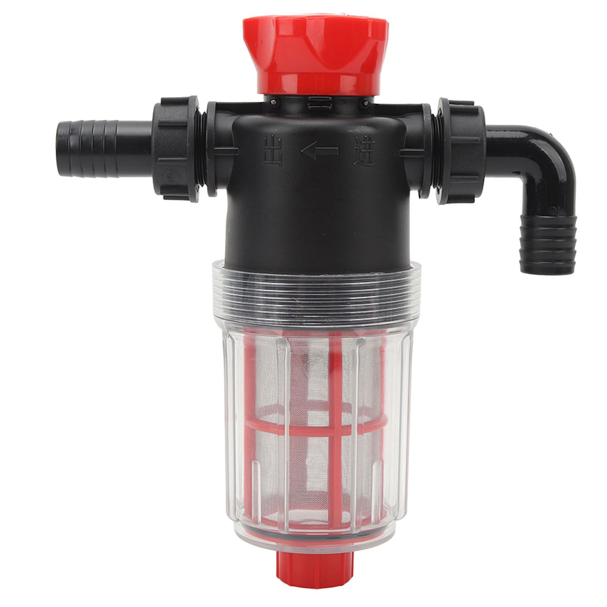 Water Pump Strainer Filter with 60 Mesh Stainless Steel Filter Screen High Flow Pipeline Filter Transparent Design 25mm Interface ( G1 Pipe)