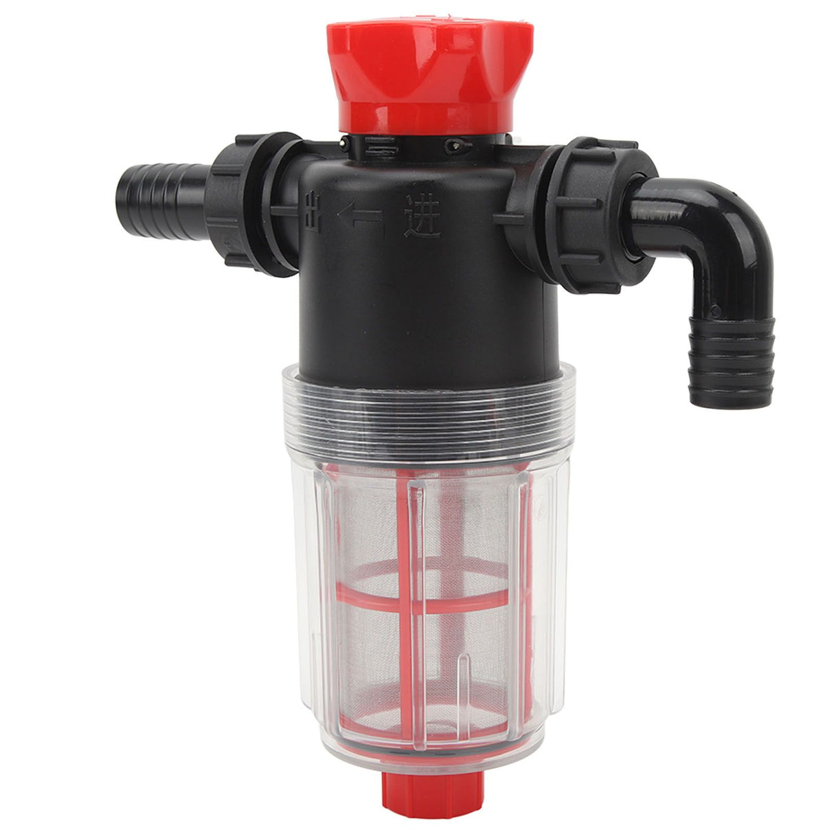 Water Pump Strainer Filter with 60 Mesh Stainless Steel Filter Screen High Flow Pipeline Filter Transparent Design 25mm Interface ( G1 Pipe)