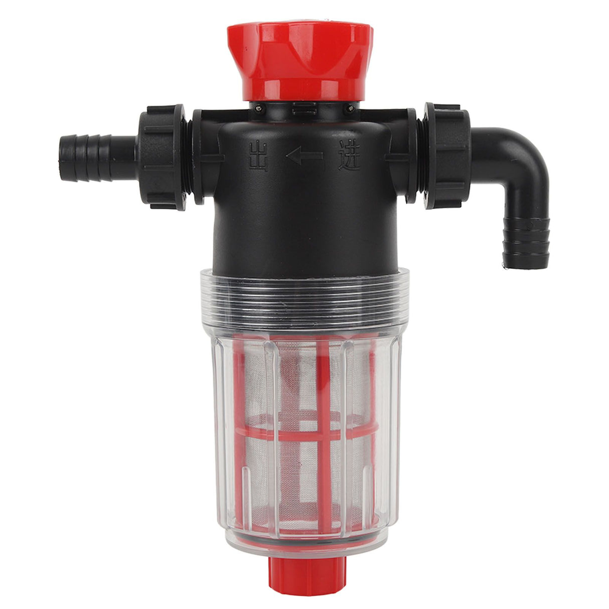 Water Pump Strainer Filter with 60 Mesh Stainless Steel Filter Screen High Flow Pipeline Filter Transparent Design 19mm Interface ( G3/4 Pipe)
