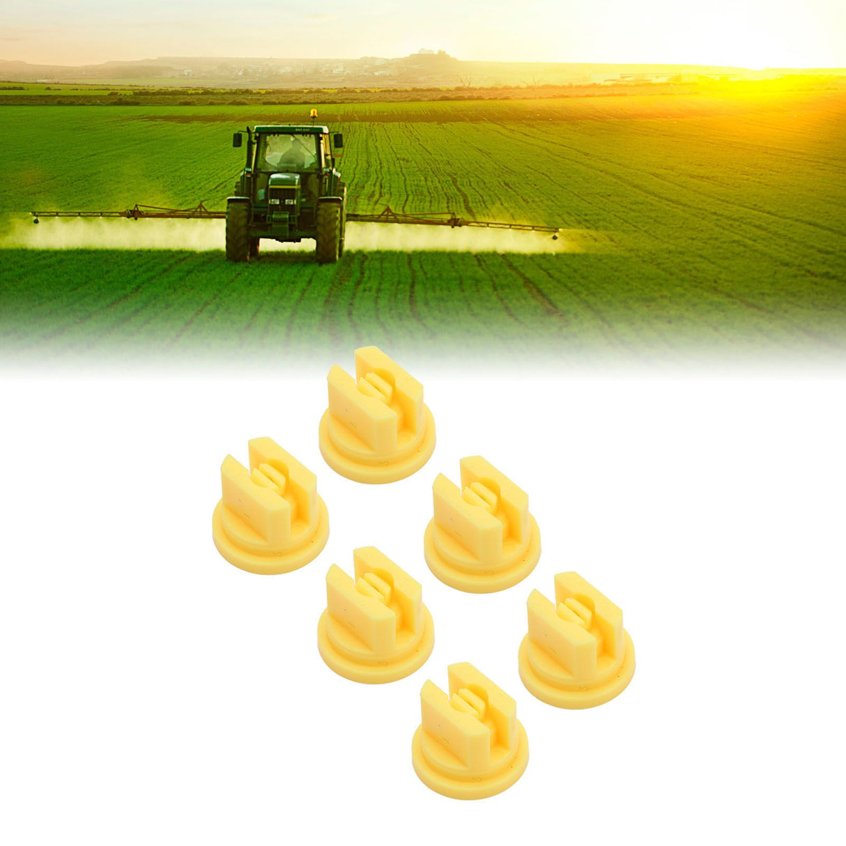 20 Pcs Flat Fan Spray Tip Uniform Spray Distribution 110 Degree Agricultural Sprayer Atomizing Nozzle 0.1‑2mm Bore Diameter