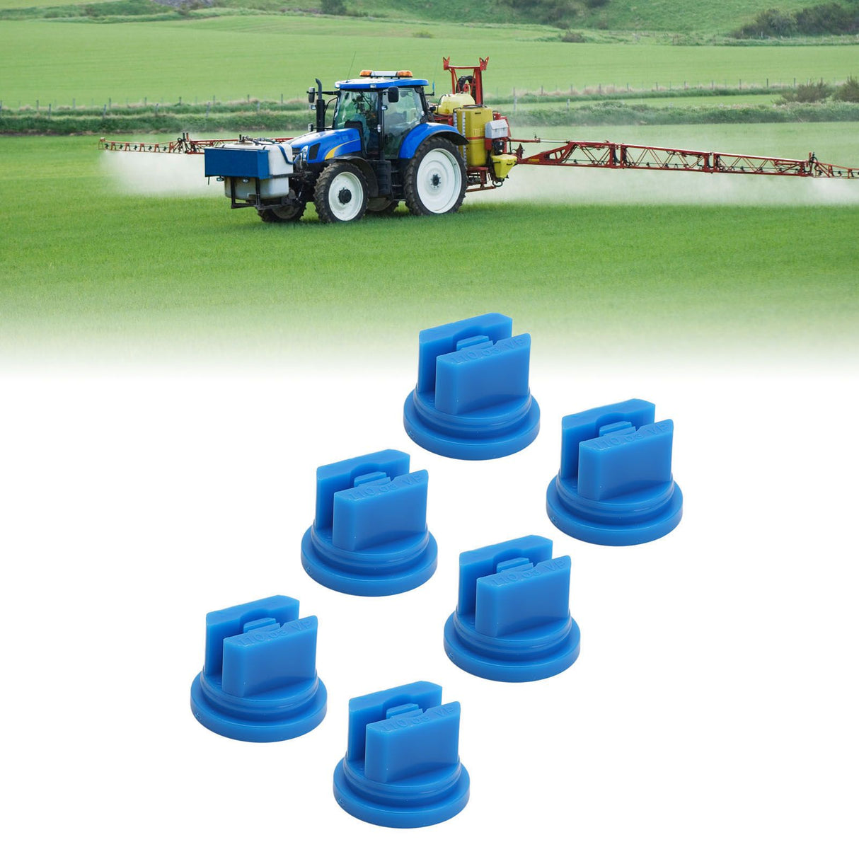 20 Pcs Flat Fan Spray Tip Uniform Spray Distribution 110 Degree Agricultural Sprayer Atomizing Nozzle 0.1‑1.0mm Bore Diameter