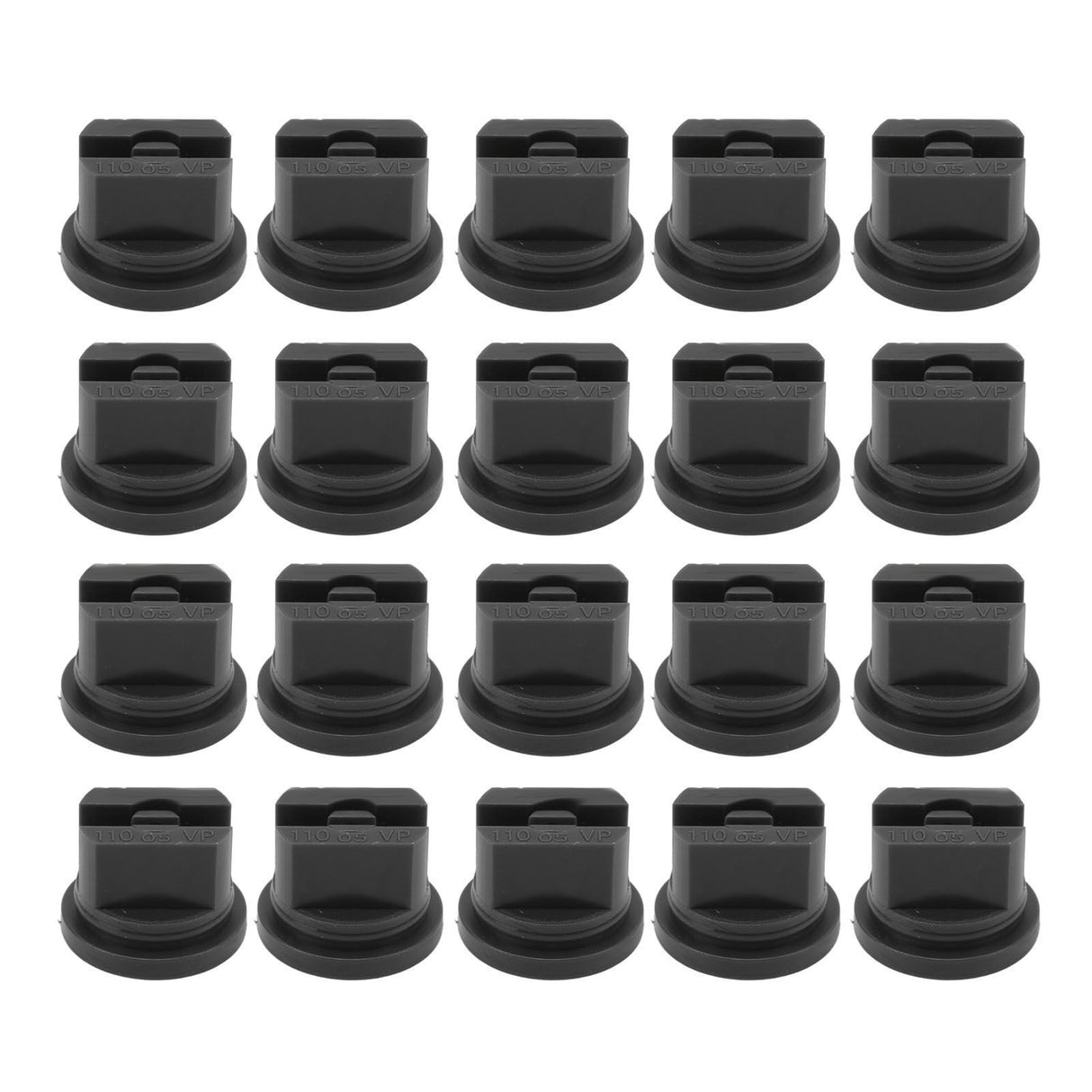 20 Pcs Flat Fan Spray Tip Uniform Spray Distribution 110 Degree Agricultural Sprayer Atomizing Nozzle 30.68mm Bore Diameter