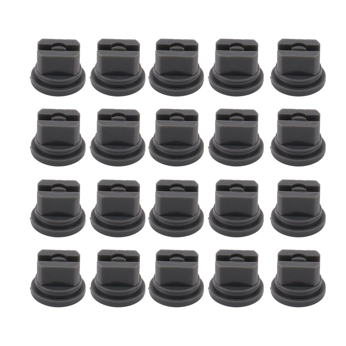 20 Pcs Flat Fan Spray Tip Uniform Spray Distribution 110 Degree Agricultural Sprayer Atomizing Nozzle 30.2mm Bore Diameter