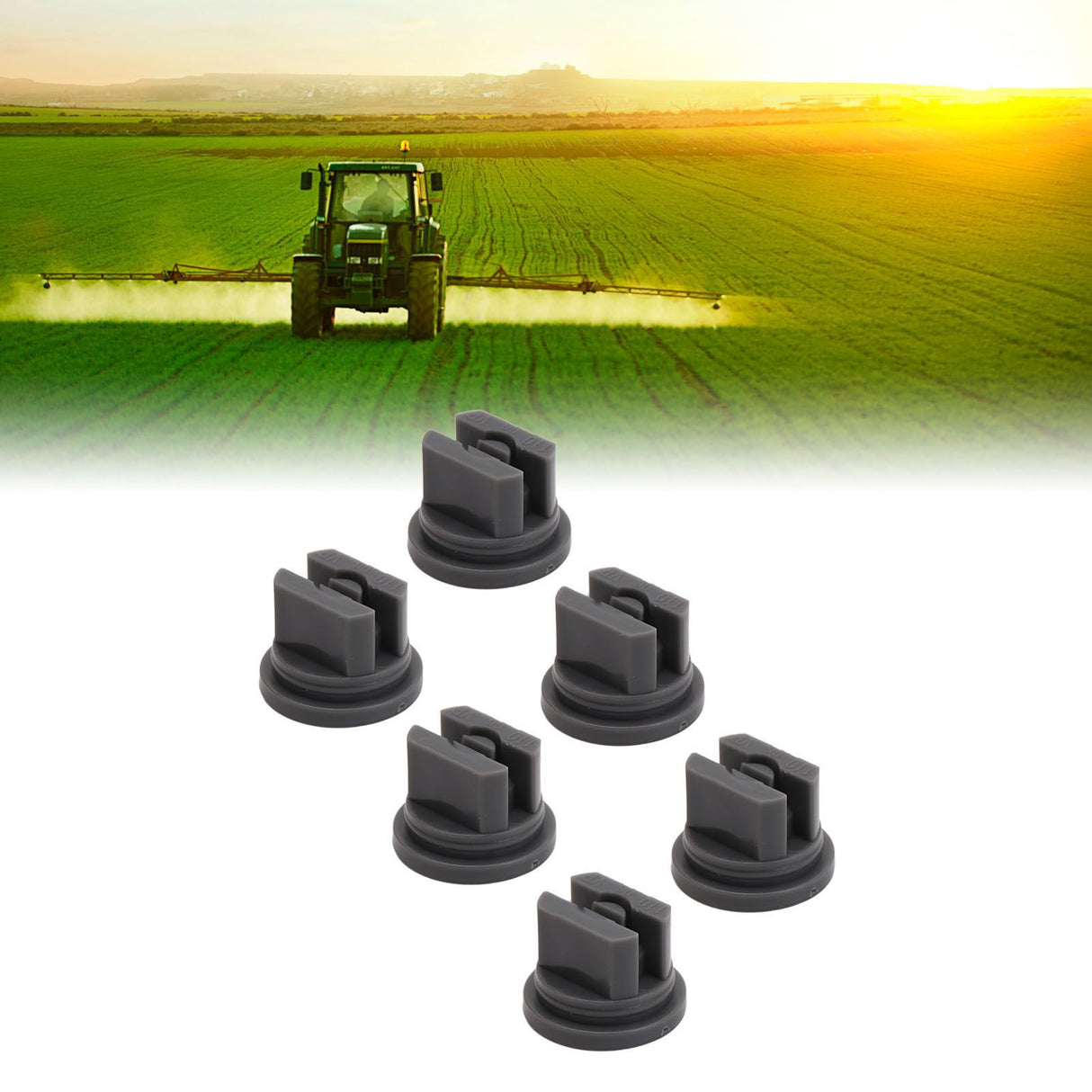 20 Pcs Flat Fan Spray Tip Uniform Spray Distribution 110 Degree Agricultural Sprayer Atomizing Nozzle 30.2mm Bore Diameter