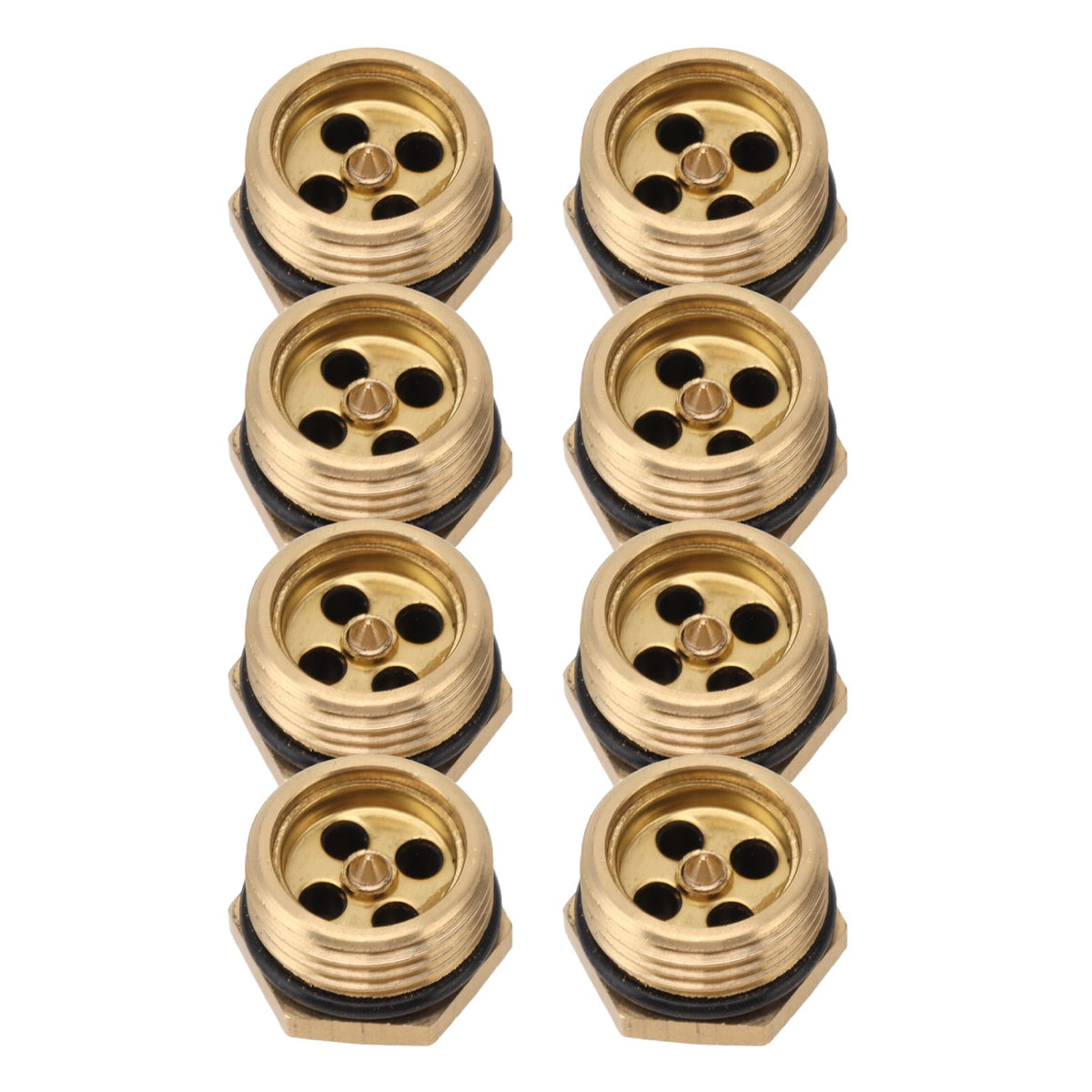 20PCS Brass Misting Nozzles 1/2 Inch Adjustable Dust Removal Cooling Atomizers Nozzles for Lawn Garden