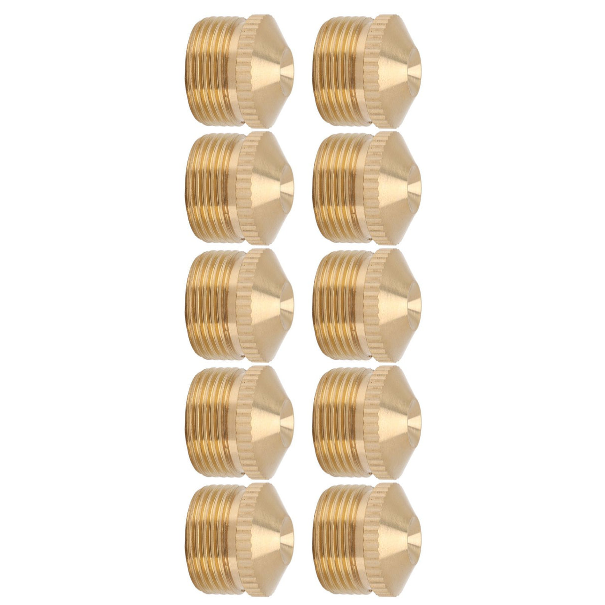 10pcs Brass Misting Nozzles Fog Sprinkler Head for Factory Site Coal Mine Garden Lawn Cooling System G3/4 Inch