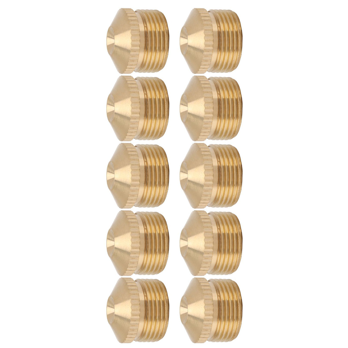 10pcs Brass Misting Nozzles Fog Sprinkler Head for Factory Site Coal Mine Garden Lawn Cooling System G3/4 Inch