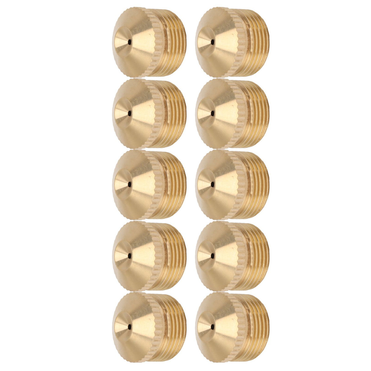 10pcs Brass Misting Nozzles Fog Sprinkler Head for Factory Site Coal Mine Garden Lawn Cooling System G3/4 Inch