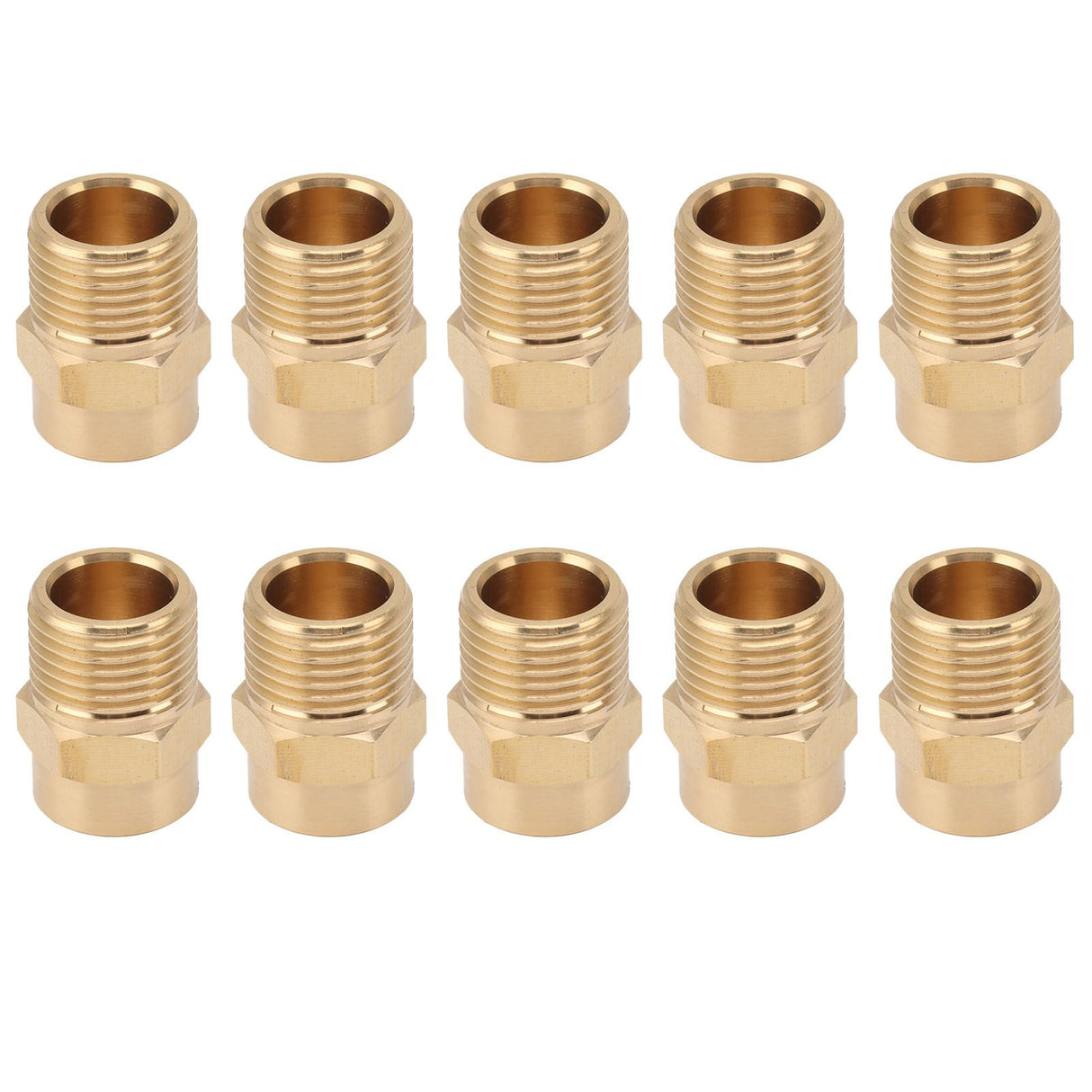 10PCS Directional Slot Nozzle Brass Cooling Misting Rustproof Heat Resistant Water Hose Nozzle for Lawns Vegetable Gardens 4 Point Thread