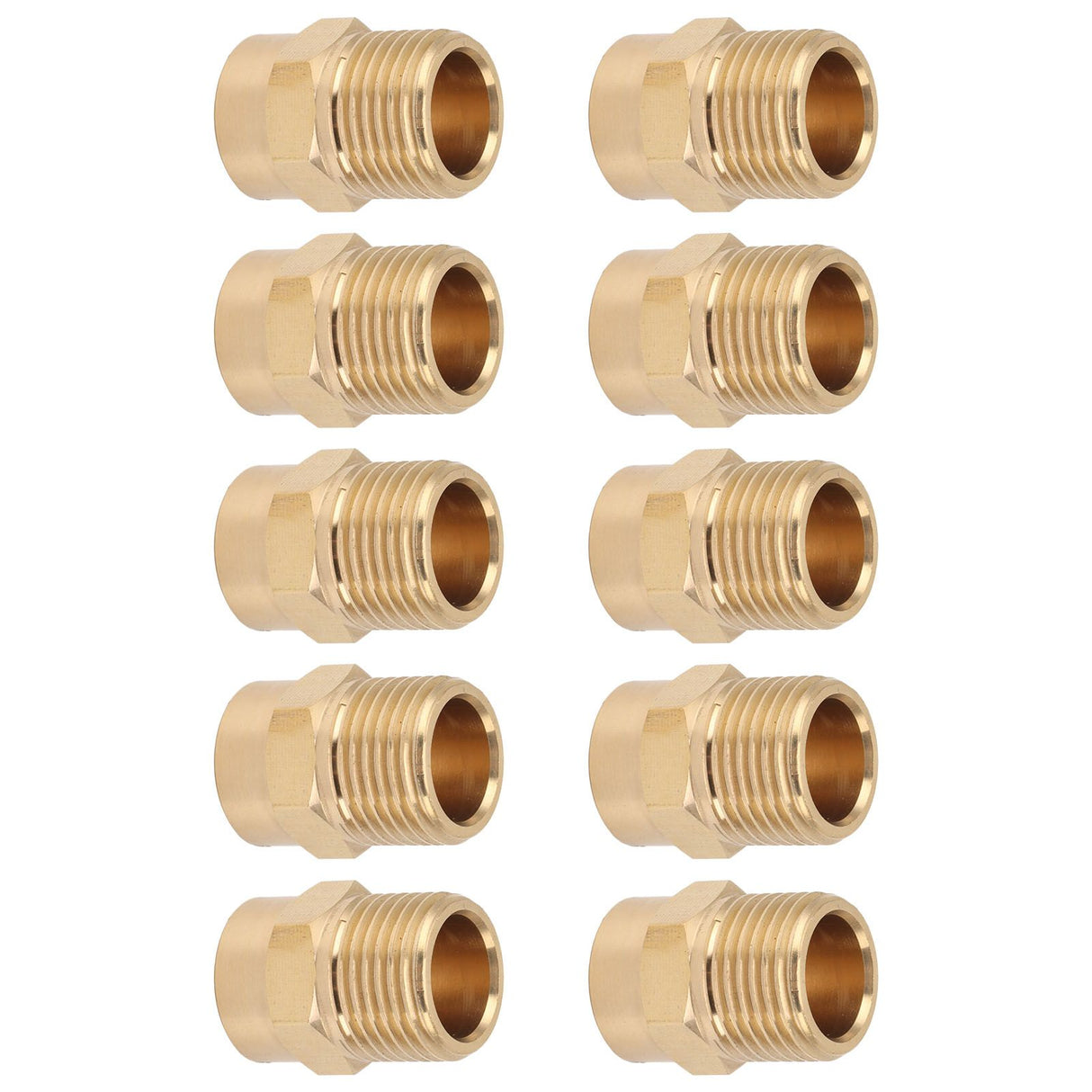 10PCS Directional Slot Nozzle Brass Cooling Misting Rustproof Heat Resistant Water Hose Nozzle for Lawns Vegetable Gardens 4 Point Thread