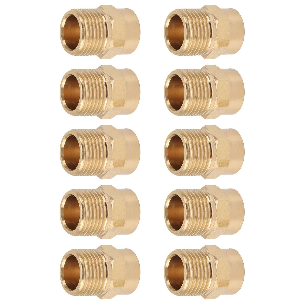10PCS Directional Slot Nozzle Brass Cooling Misting Rustproof Heat Resistant Water Hose Nozzle for Lawns Vegetable Gardens 4 Point Thread