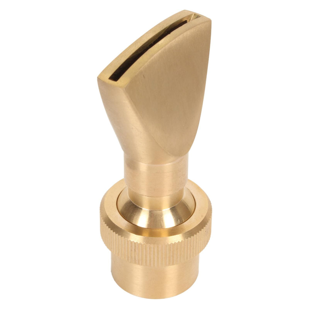 Fountain Nozzle Brass G3/4 Female Thread 25mm Narrow Fan Shaped Pond Sprinkler for Garden Pond Amusement Park Museums