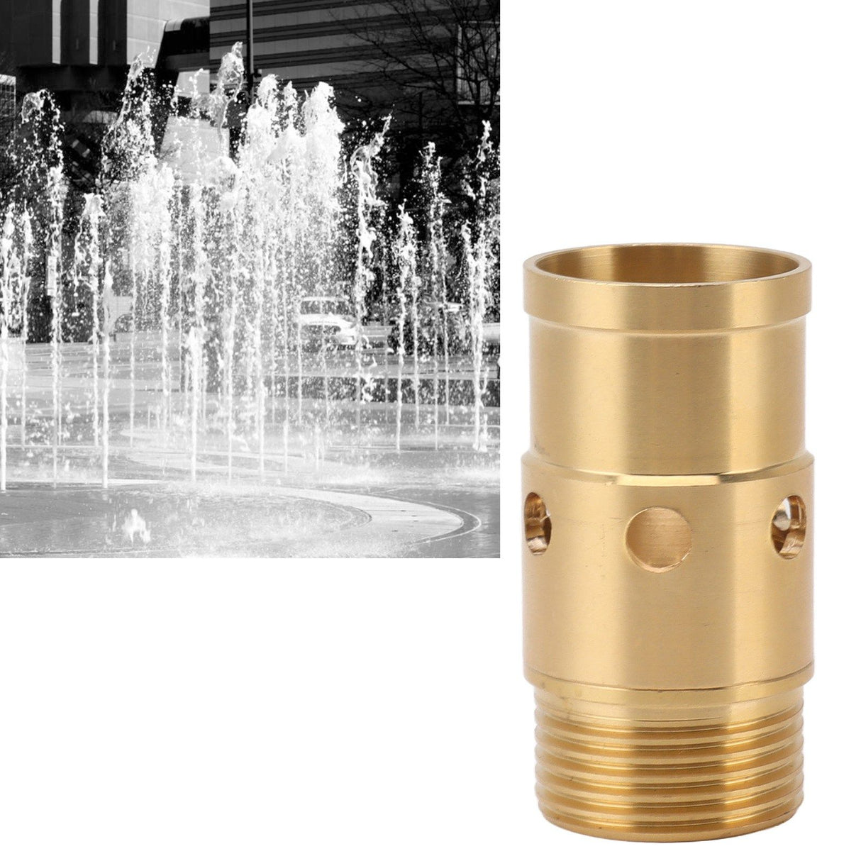Brass Water Fountain Nozzle Spray Pond Sprinkler G1 Male Thread Water Spray Sprinkler Head for Garden Pond Fountains