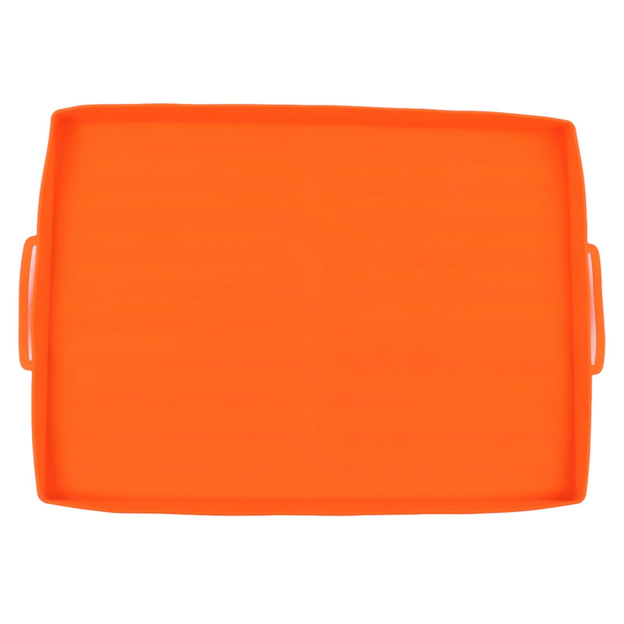 Griddle Mat Silicone Grill Cover Protective Grill Cover BBQ Grill Mat for Outdoor Cooking 22in Orange Handle