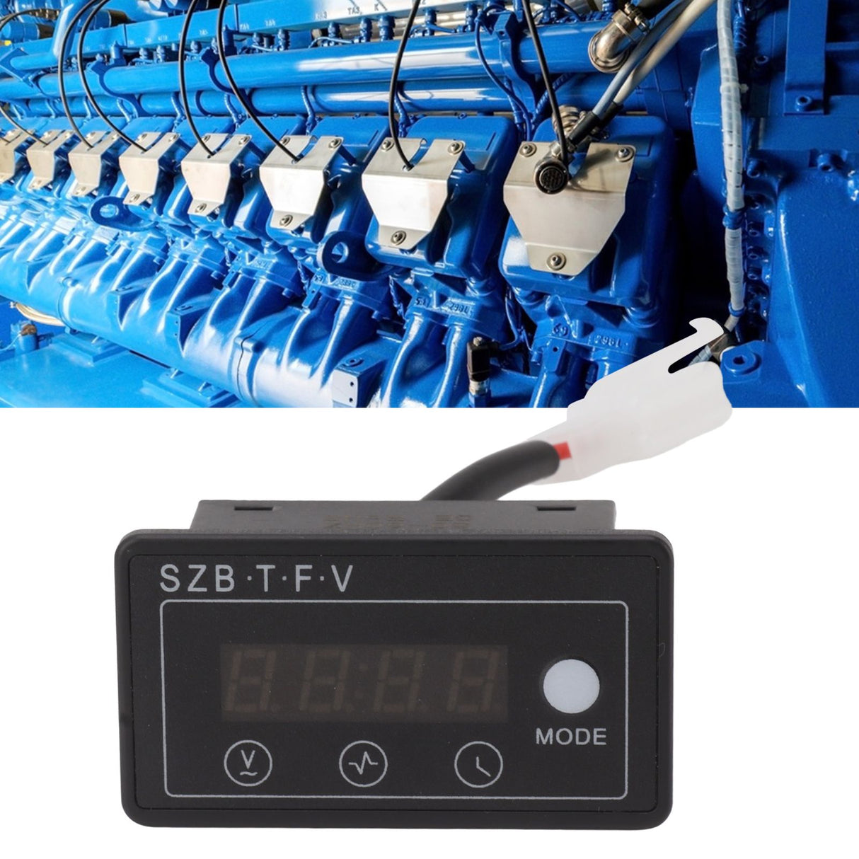 Generator Digital Display Meter Accurate Quick Response Engine Voltage Meter 90‑250V