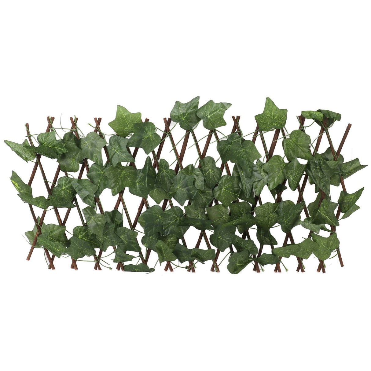 Artificial Hedges Fence Simulation Expandable Sun Protection Waterproof Artificial Topiary Hedge Plant for Garden Virginia Creeper Leaves