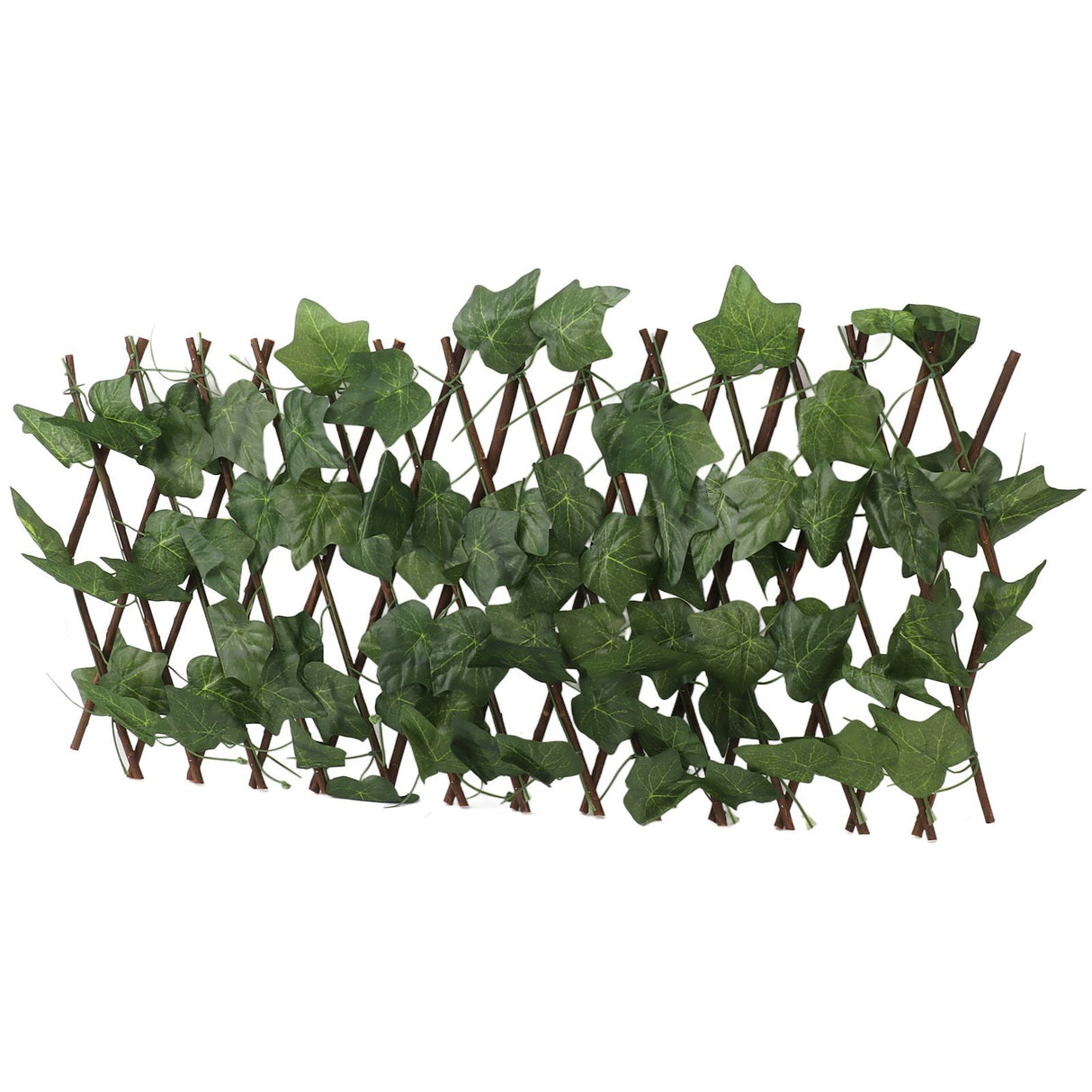 Artificial Hedges Fence Simulation Expandable Sun Protection Waterproof Artificial Topiary Hedge Plant for Garden Virginia Creeper Leaves