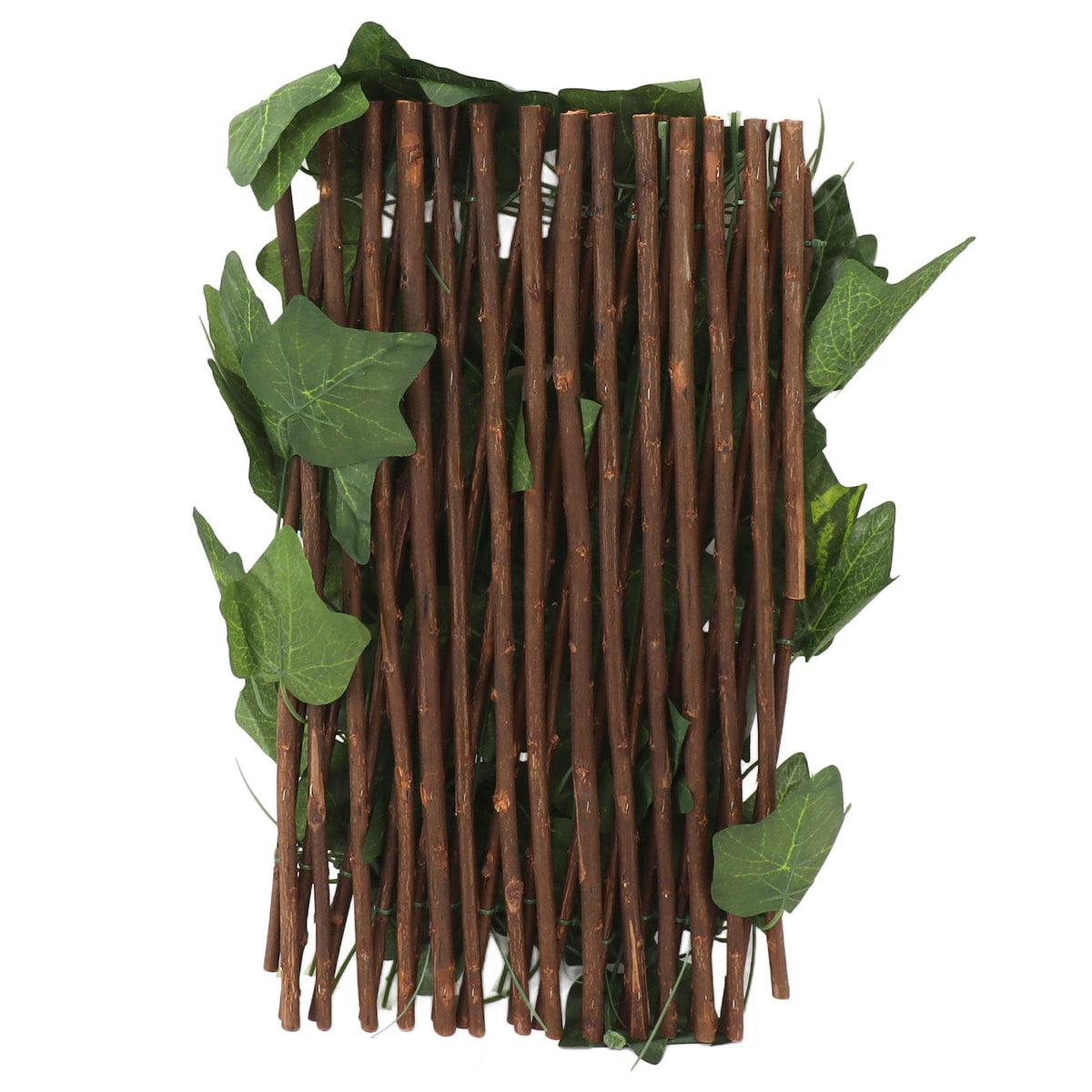 Artificial Hedges Fence Simulation Expandable Sun Protection Waterproof Artificial Topiary Hedge Plant for Garden Virginia Creeper Leaves