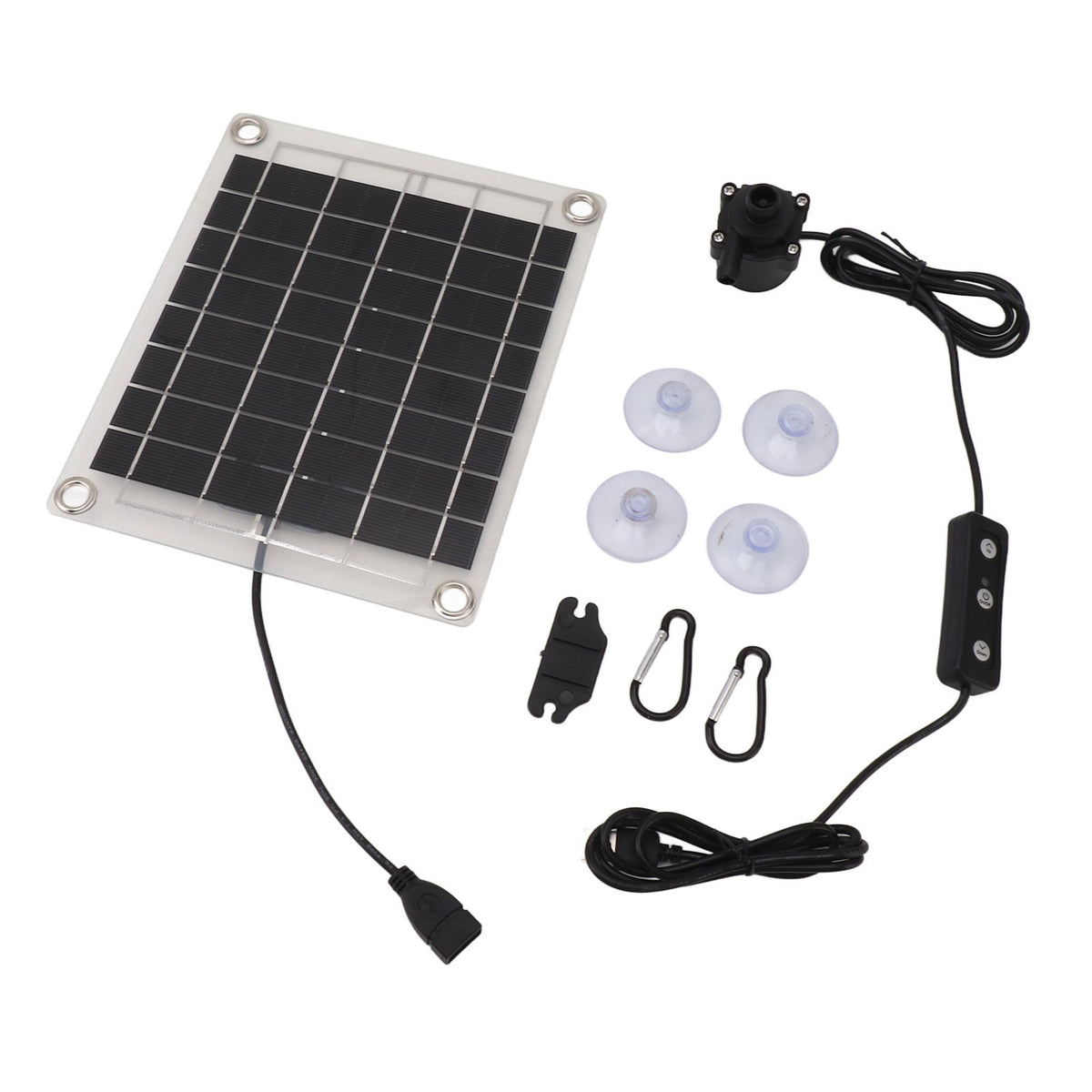 Solar Water Pump Kit 20W Submersible for Fountain Pond Bird Bath Irrigation Adjustable Water Volume with Switch