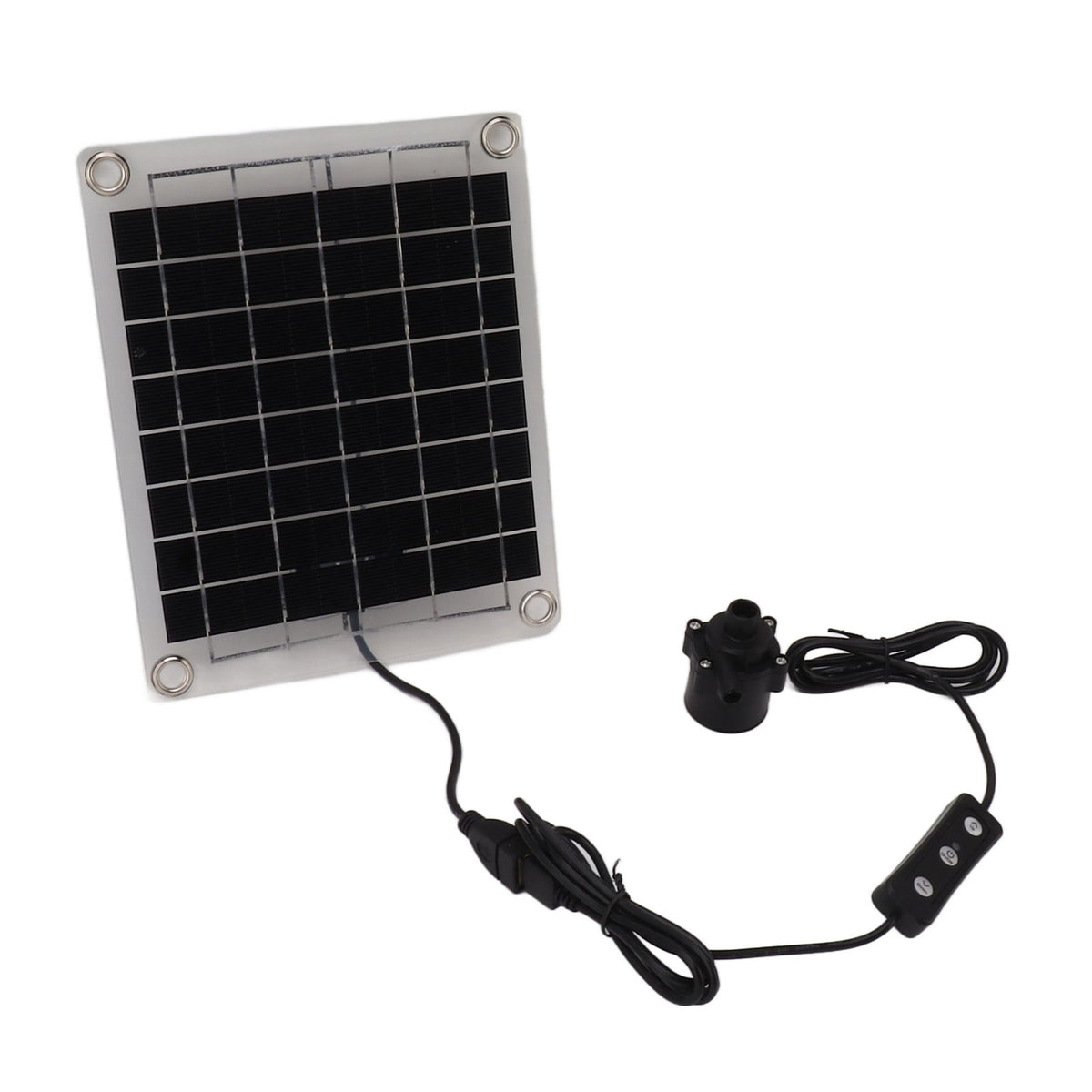 Solar Water Pump Kit 20W Submersible for Fountain Pond Bird Bath Irrigation Adjustable Water Volume with Switch