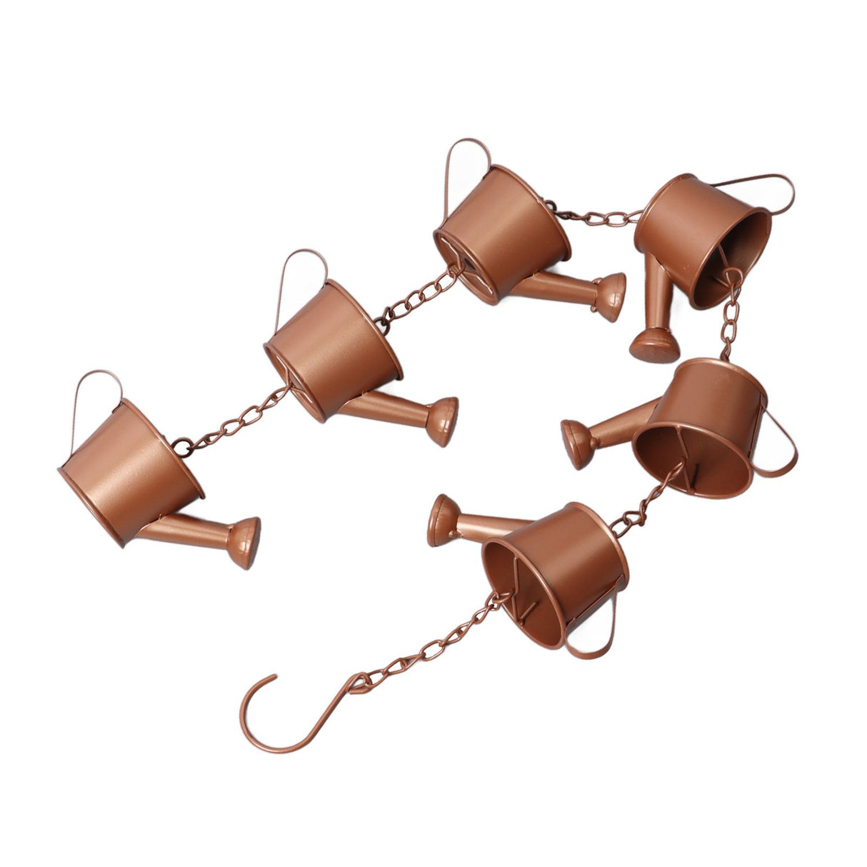 Kettle Rain Chain Elegant Stable Metal Hanging Kettle Rain Chain for Garden Artwork Decoration