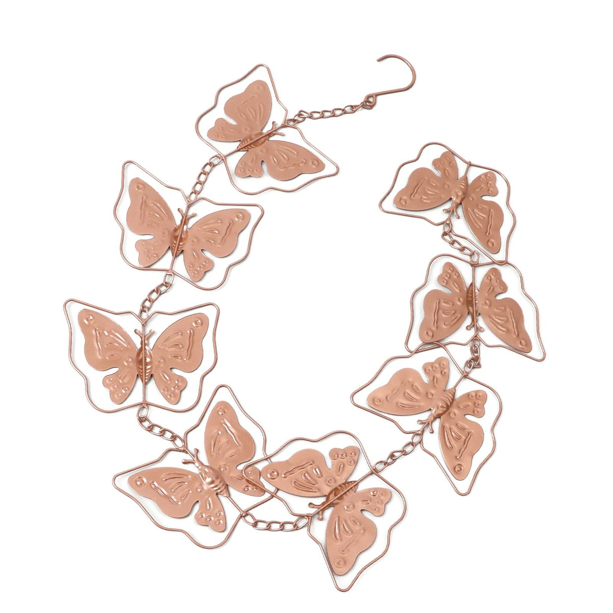 Butterfly Rain Chain Metal Outdoor Decorative Downspout Hanging Drainage Rain Catcher