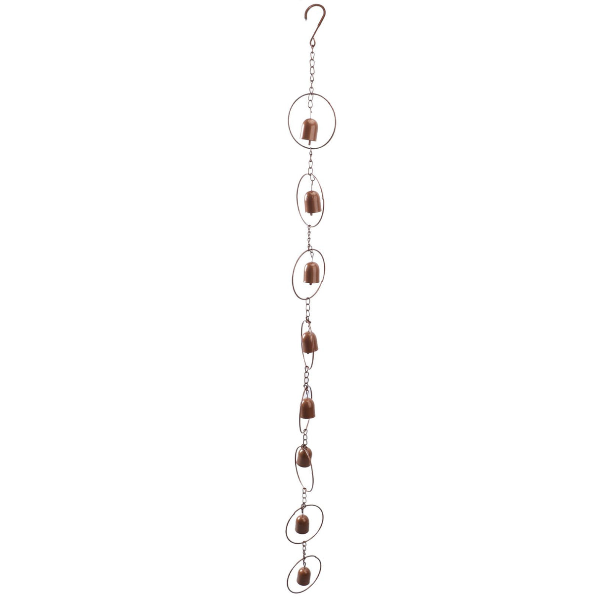 Hanging Rain Chime Metal Beautiful Sound Decorative Bell Shaped Rain Chain for Gutter Drainage