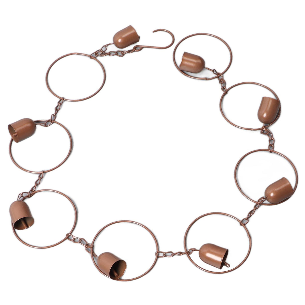 Hanging Rain Chime Metal Beautiful Sound Decorative Bell Shaped Rain Chain for Gutter Drainage