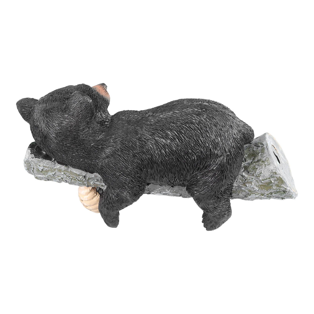 Black Bear Figurine Resin Funny Cute Exquisite Animal Art Statue for Garden Yard Decoration