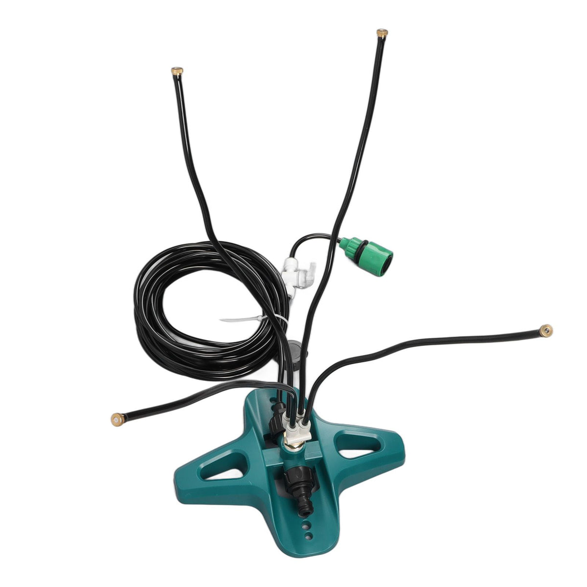 Standing Misting Cooling System 8 Meter Line US Standard Thread Standing Misters for Backyard Pool Pet Cooling