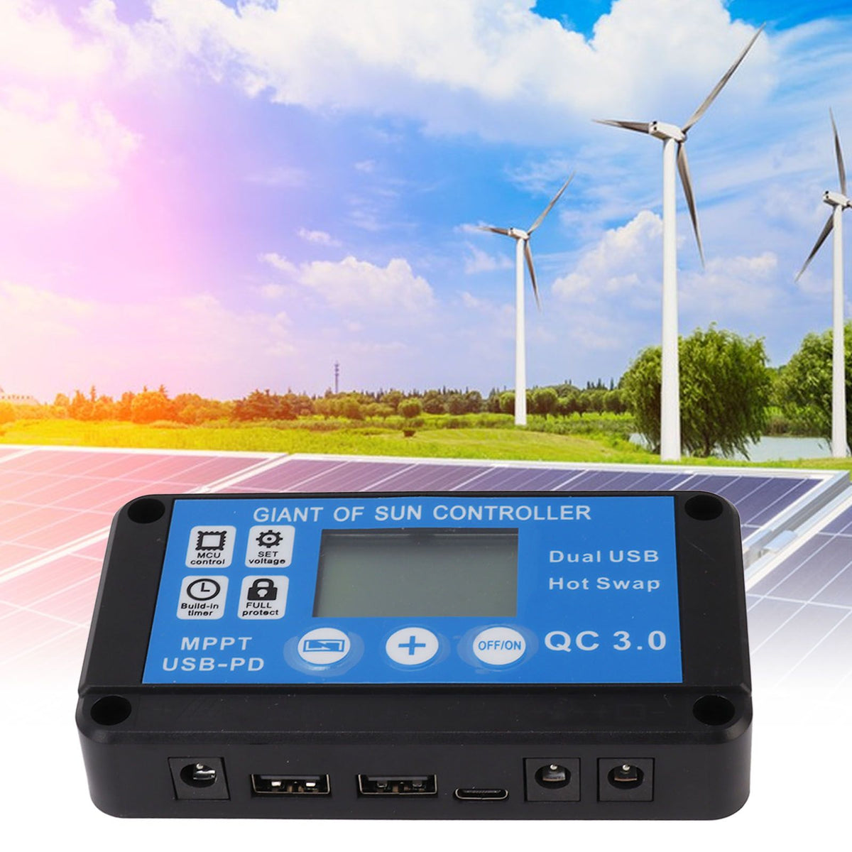 Solar Panel Kit 30W Solar Panel 18V 5V USB Dual Output 12V 24V Controller Set for Outdoor Camping Vehicles