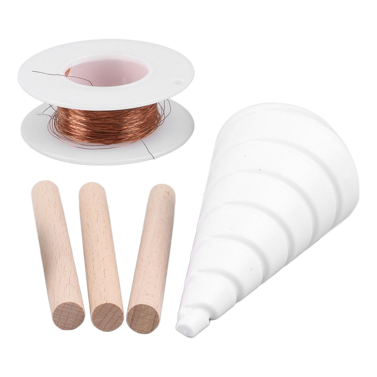 Electro Culture Gardening Copper Wire Stakes Fibonacci Coil Winding Jig for Electroculture Gardening Growing Garden Plants Vegetables