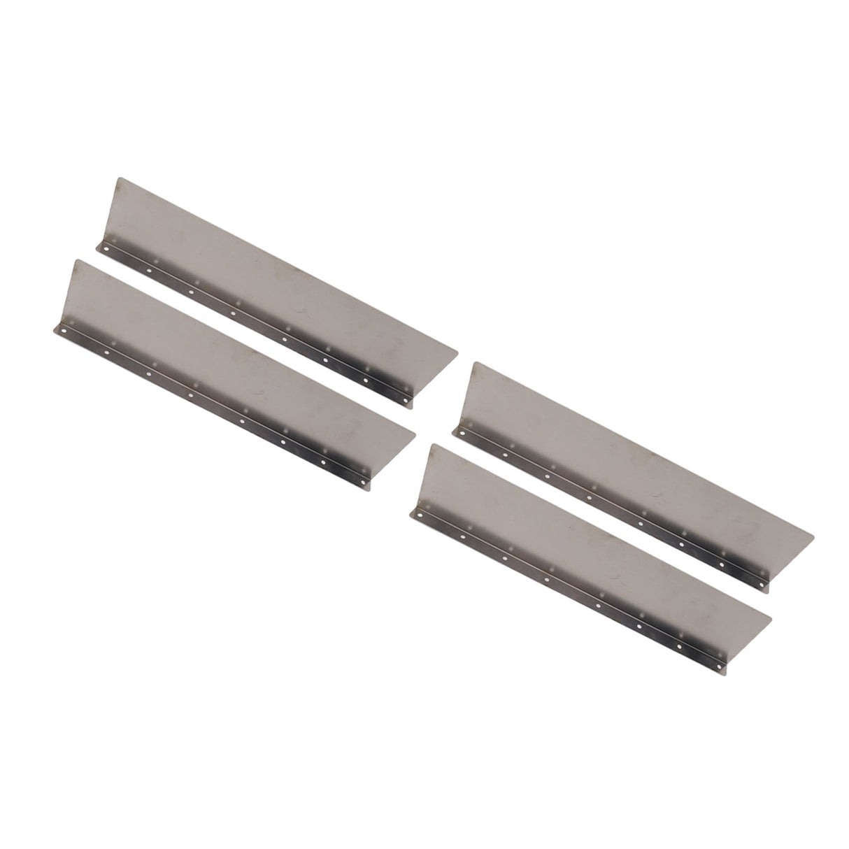 4 Pack Rainwater Valley Gutter Aluminium Rainwater Diverter Splashing Guard with 32 Screws for Roof