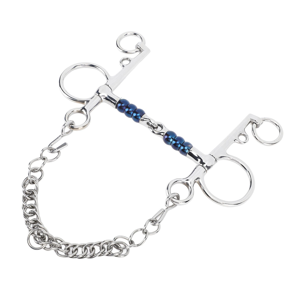 Horse Mouth Bit 125mm Stainless Steel Horse Snaffle Bit for Training Equestrian Equipment Racing Accessory