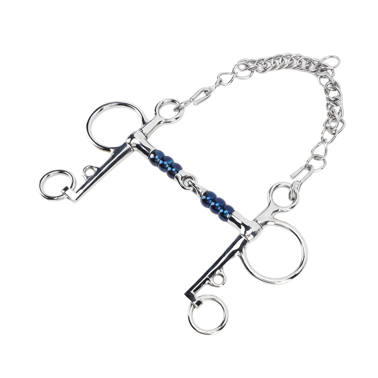 Horse Mouth Bit 125mm Stainless Steel Horse Snaffle Bit for Training Equestrian Equipment Racing Accessory