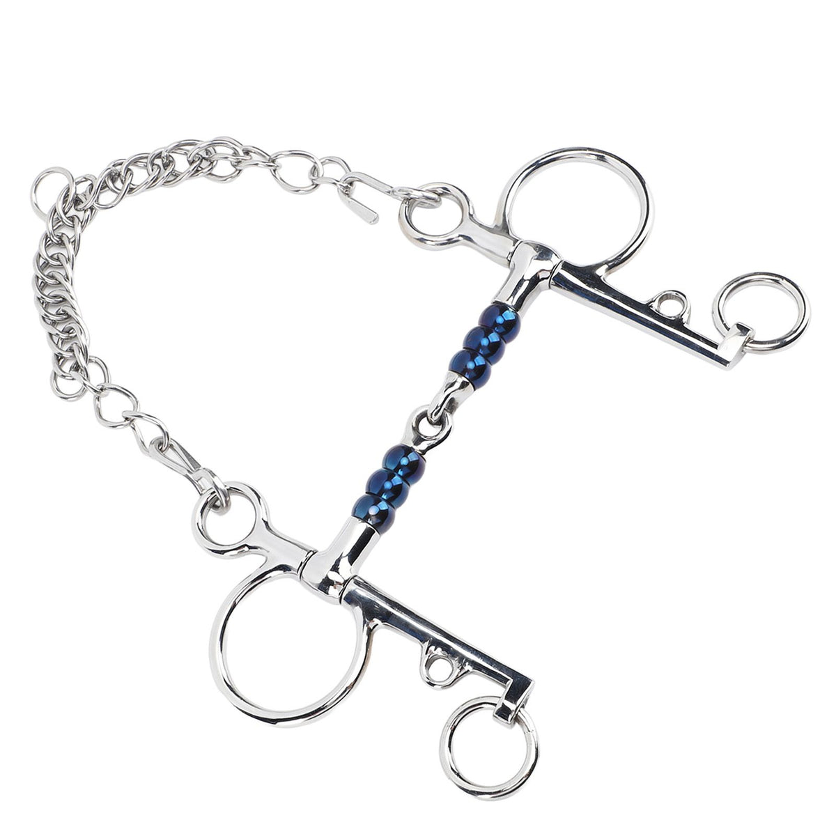 Horse Mouth Bit 125mm Stainless Steel Horse Snaffle Bit for Training Equestrian Equipment Racing Accessory