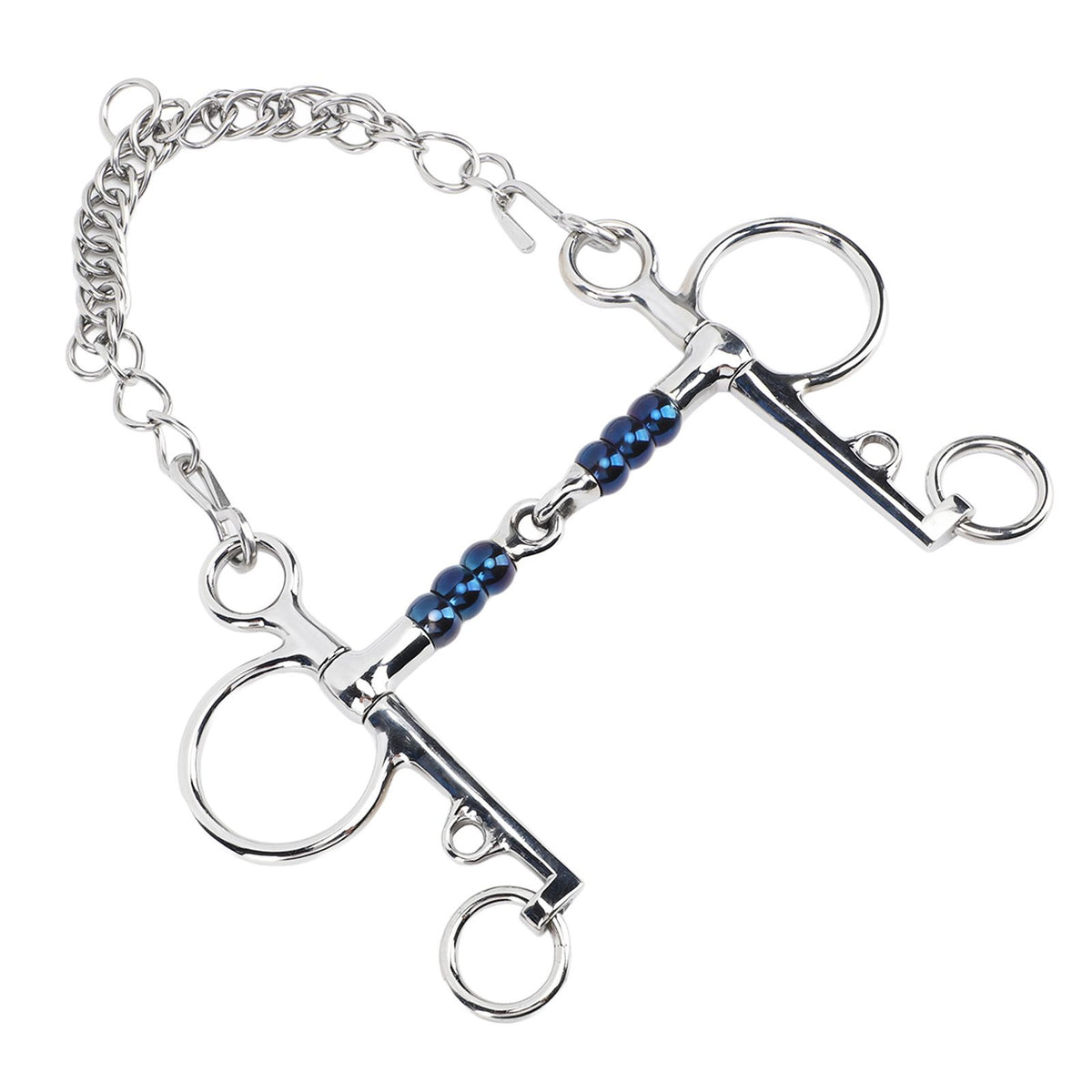 Horse Mouth Bit 125mm Stainless Steel Horse Snaffle Bit for Training Equestrian Equipment Racing Accessory