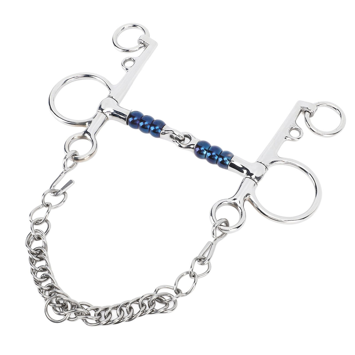 Horse Mouth Bit 125mm Stainless Steel Horse Snaffle Bit for Training Equestrian Equipment Racing Accessory