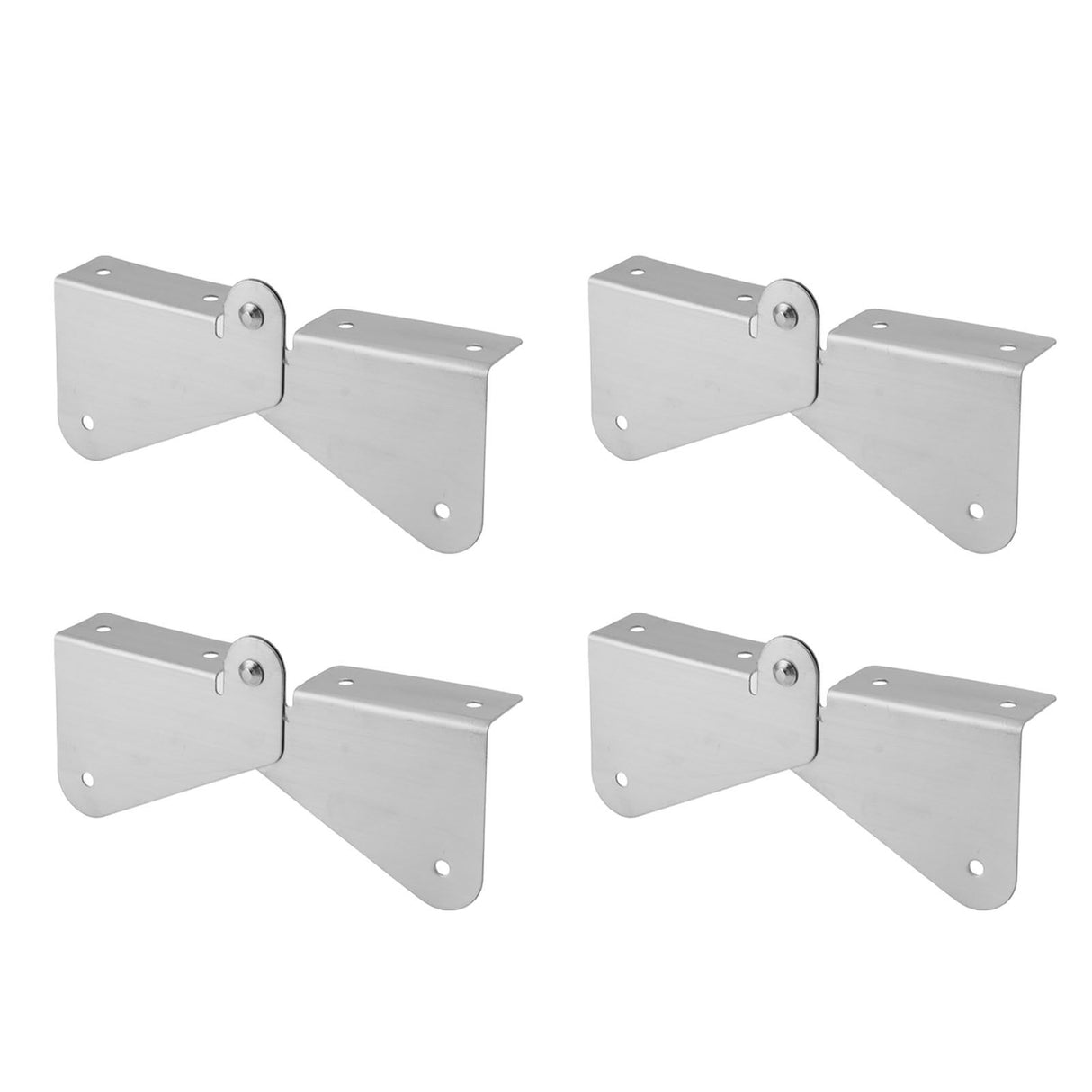 4PCS Gutter Downspout Extension Hinge Stainless Steel Flip Up Hinge for Rectangle Square Downspout Extension