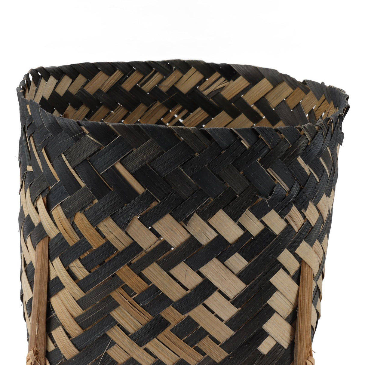 Plant Basket Northern Europe Style Bamboo Weaving Plant Pot Handwoven Indoor Outdoor Storage Organizer Plant Holder