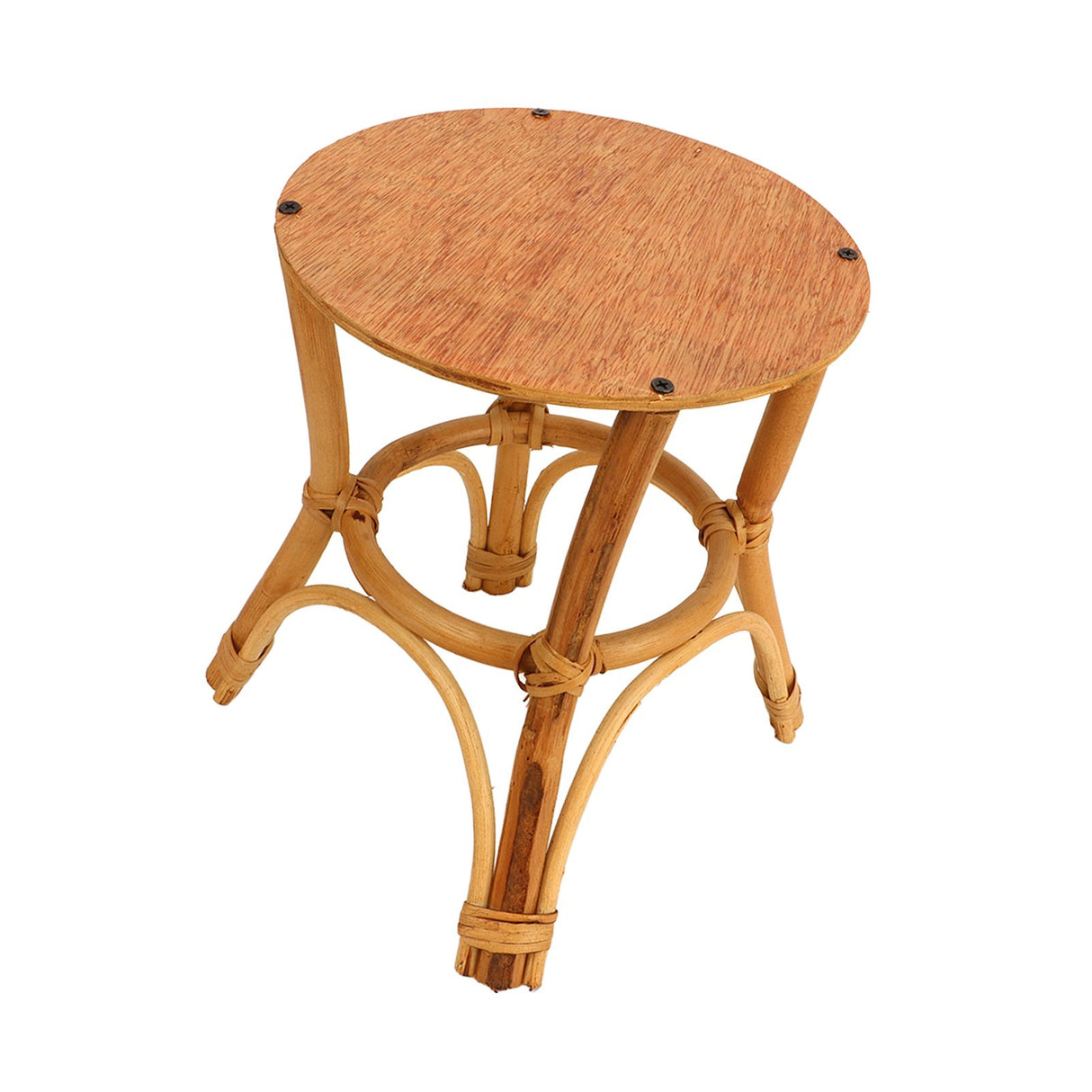 Wooden Stool Plant Stand Multifunctional Nordic Style Round Plant Supports Display Rack for Indoor Balcony